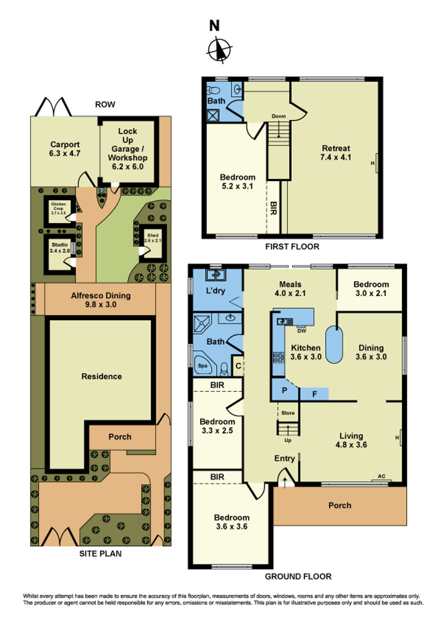 Floorplan of Homely house listing, 3 McGrath Street, Sunshine VIC 3020