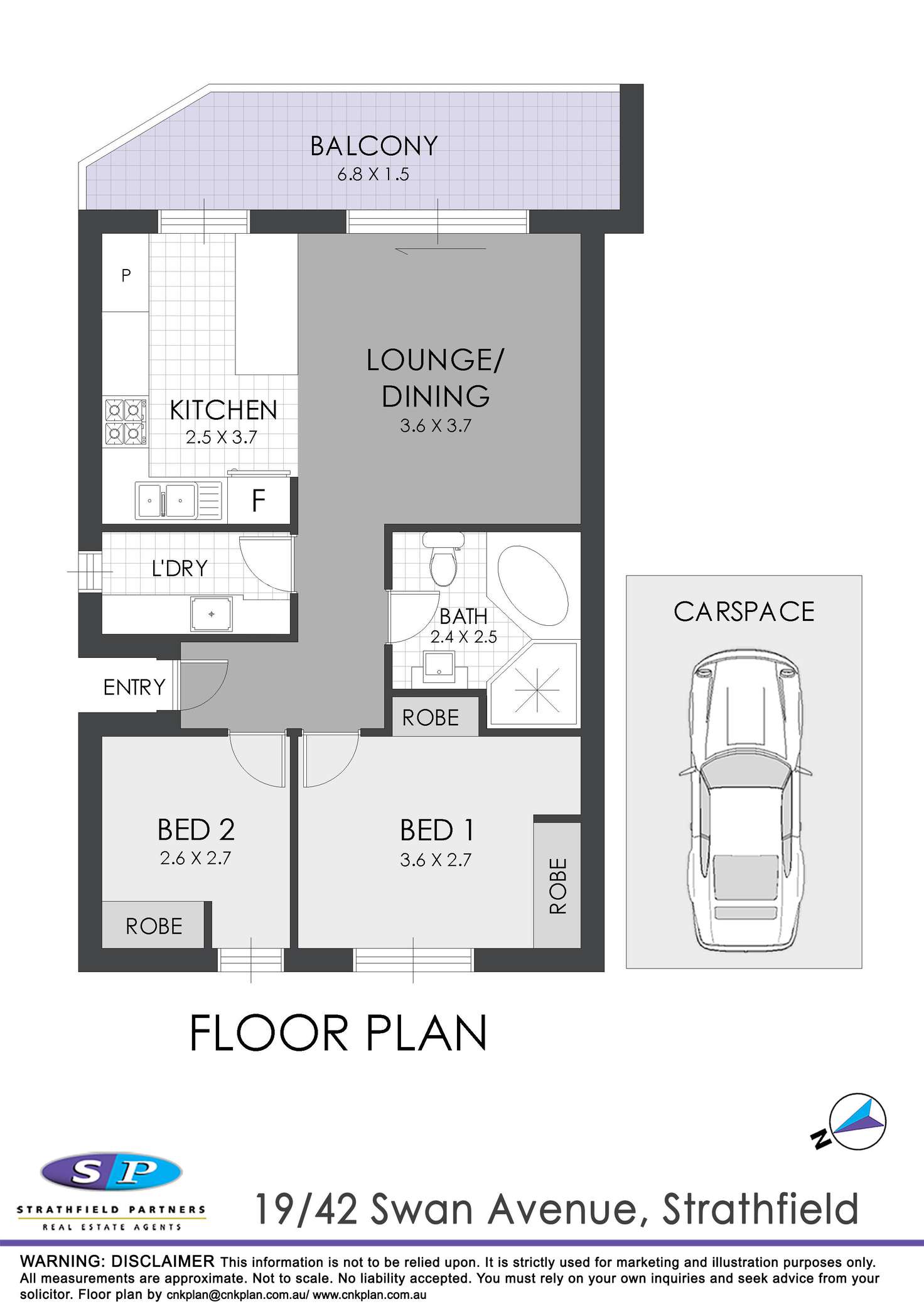 Floorplan of Homely unit listing, 19/42 Swan Avenue, Strathfield NSW 2135