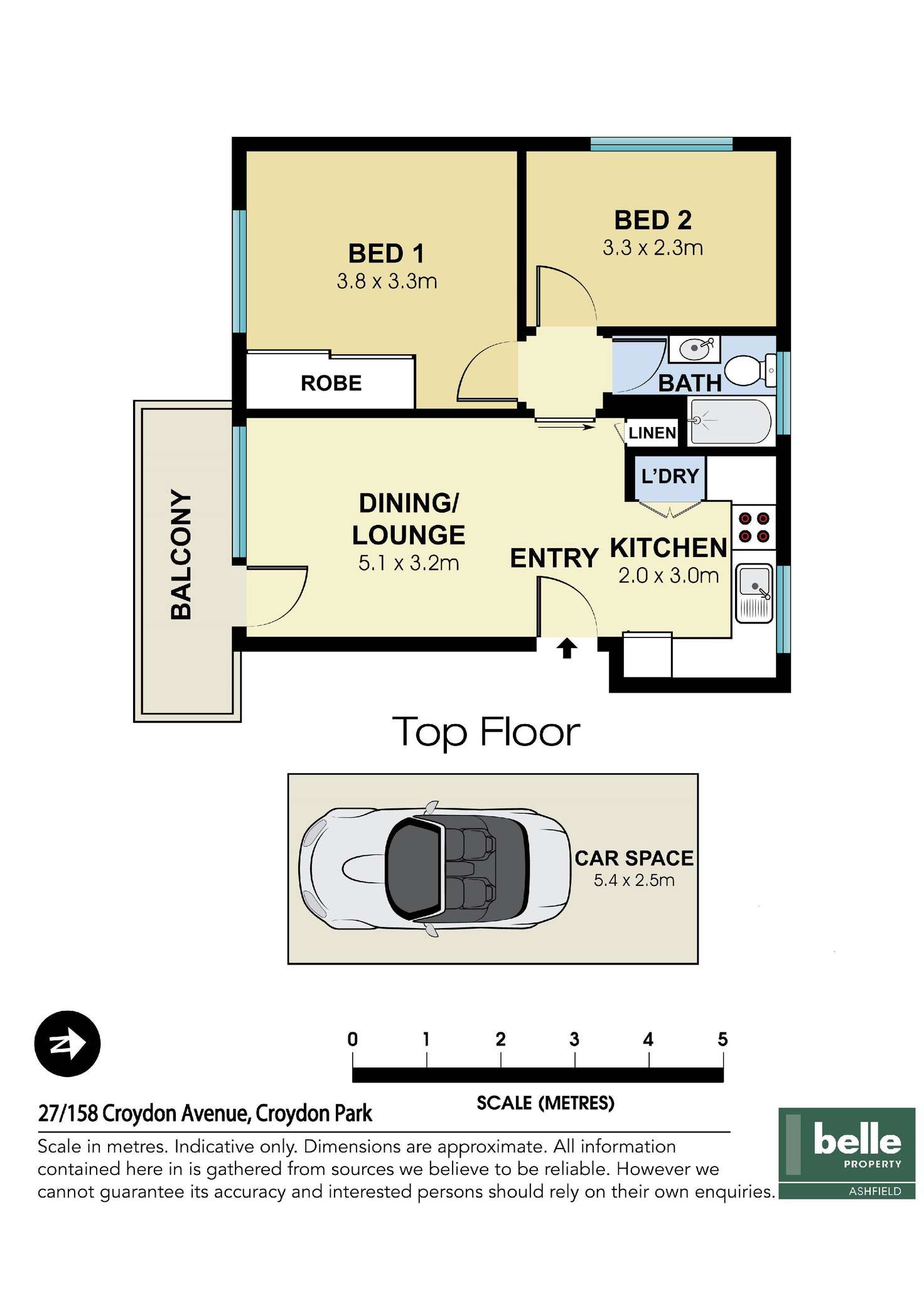 Floorplan of Homely apartment listing, 27/158-160 Croydon Avenue, Croydon Park NSW 2133