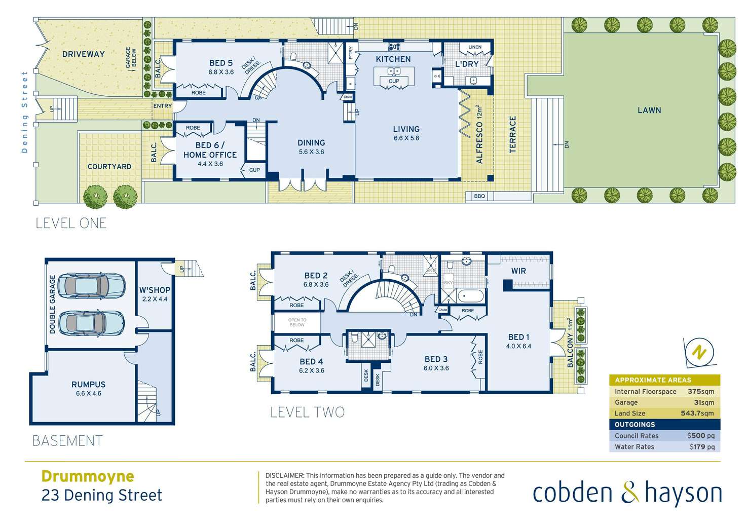 Floorplan of Homely house listing, 23 Dening Street, Drummoyne NSW 2047
