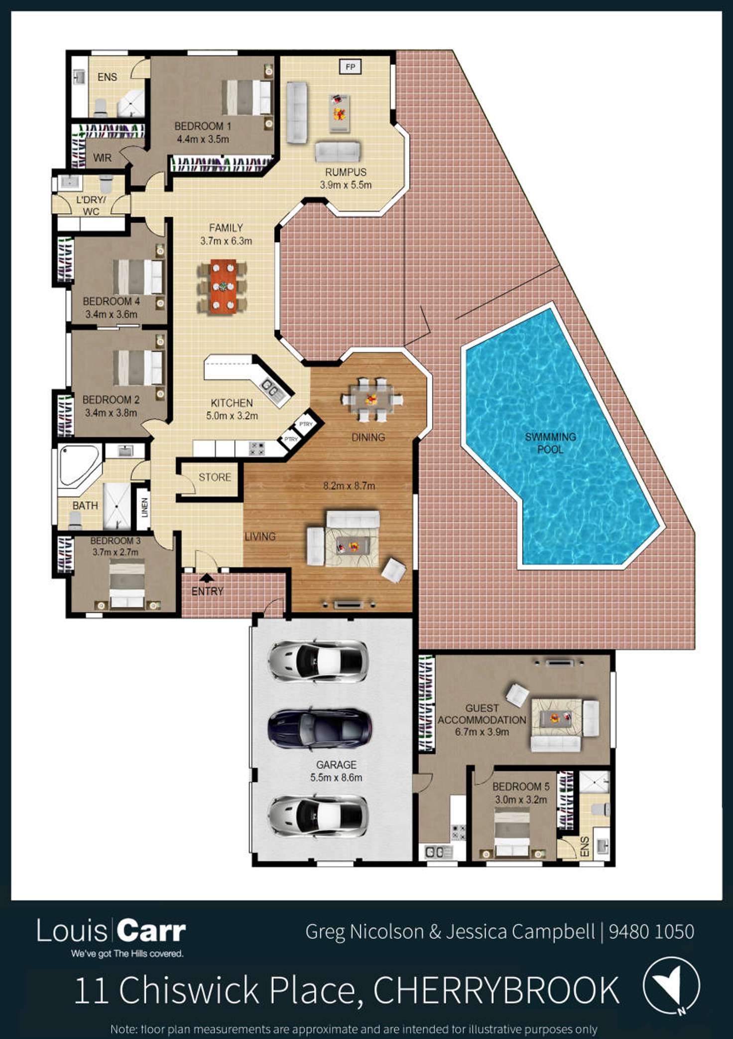 Floorplan of Homely house listing, 11 Chiswick Place, Cherrybrook NSW 2126