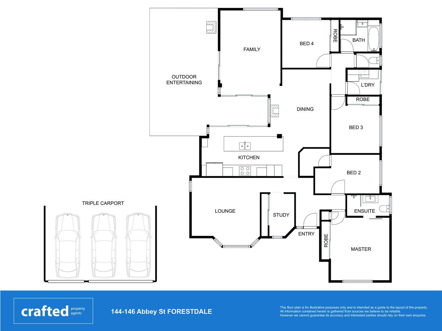 Floorplan of Homely house listing, 144-146 Abbey Street, Forestdale QLD 4118