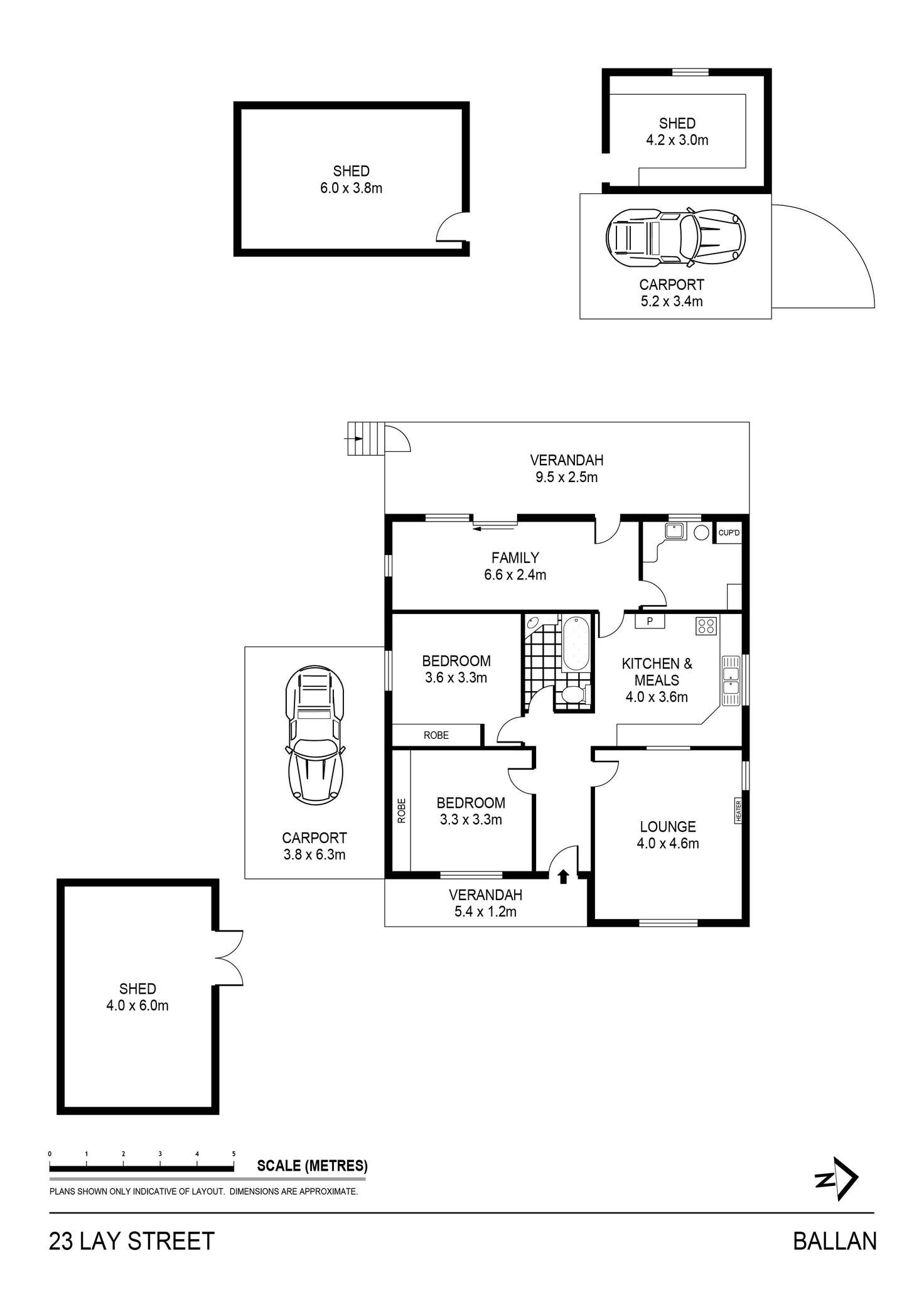 Floorplan of Homely house listing, 23 Lay Street, Ballan VIC 3342