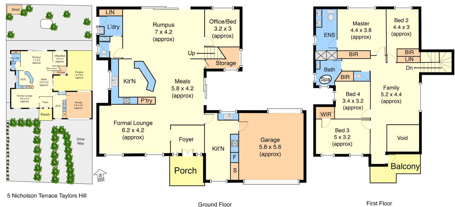 Floorplan of Homely house listing, 5 Nicholson Terrace, Taylors Hill VIC 3037