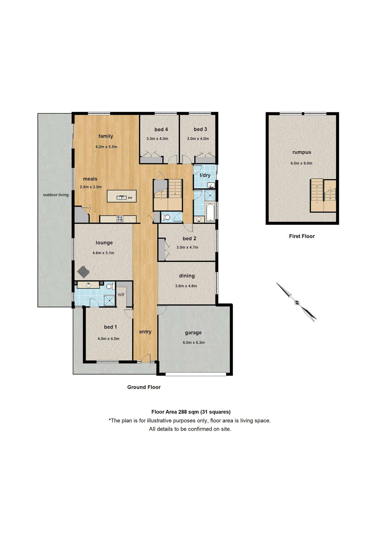 Floorplan of Homely house listing, 6 Eli Bates Court, Healesville VIC 3777