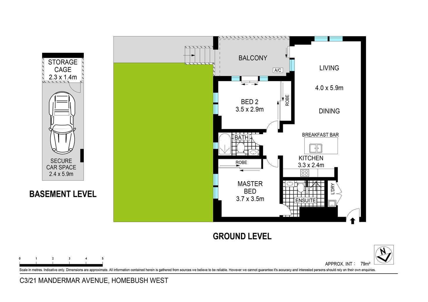 Floorplan of Homely apartment listing, C3.27/21 Mandemar Avenue, Homebush West NSW 2140