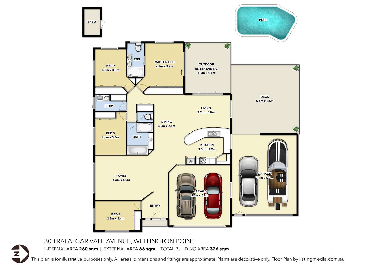 Floorplan of Homely house listing, 30 Trafalgar Vale Avenue, Wellington Point QLD 4160