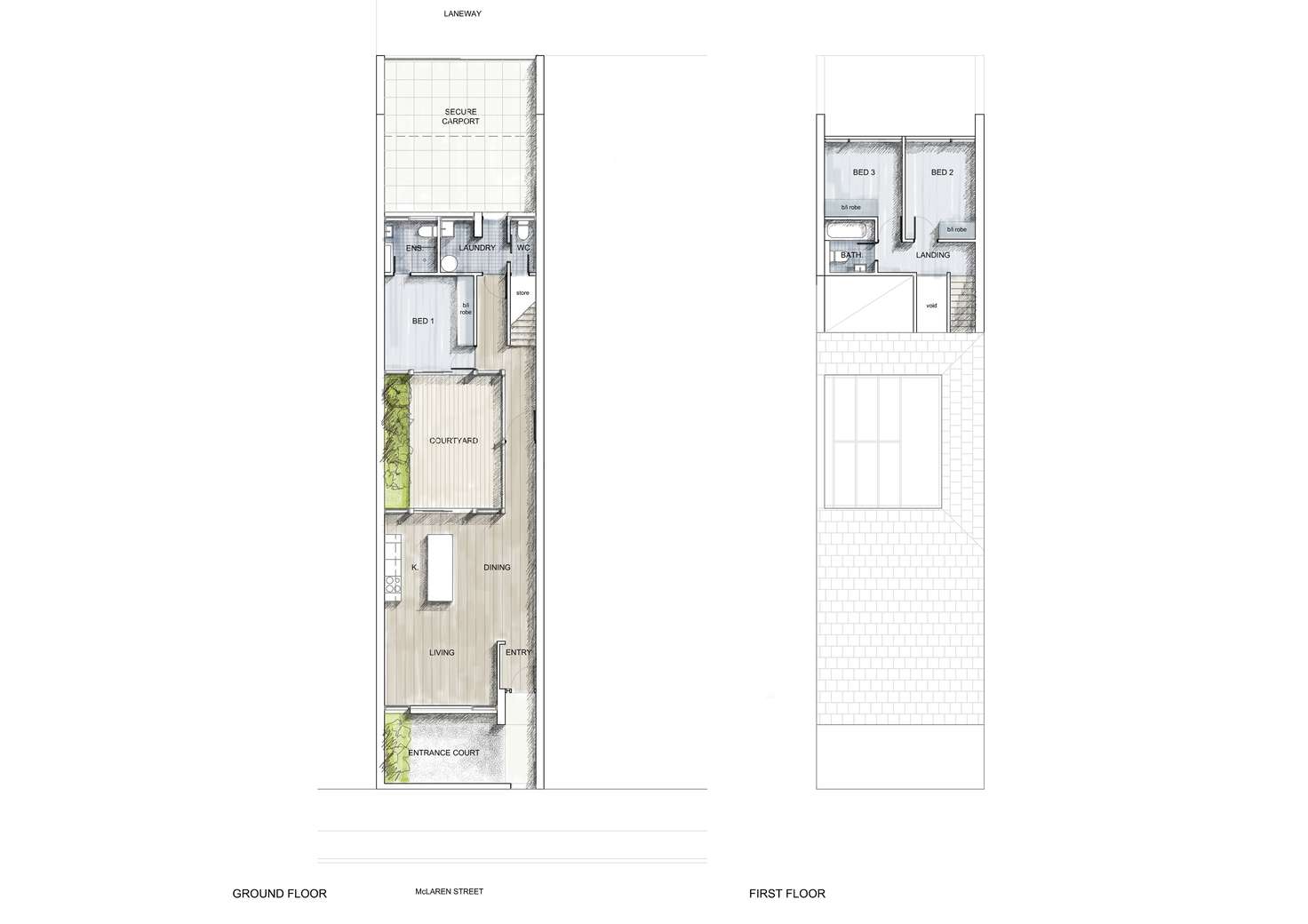 Floorplan of Homely townhouse listing, 4 McLaren Street, Adelaide SA 5000