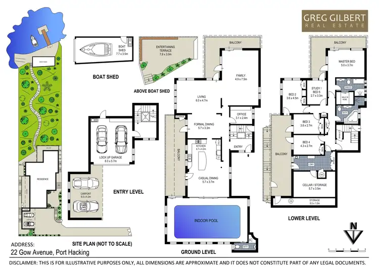 Floorplan of Homely house listing, 22 Gow Avenue, Port Hacking NSW 2229