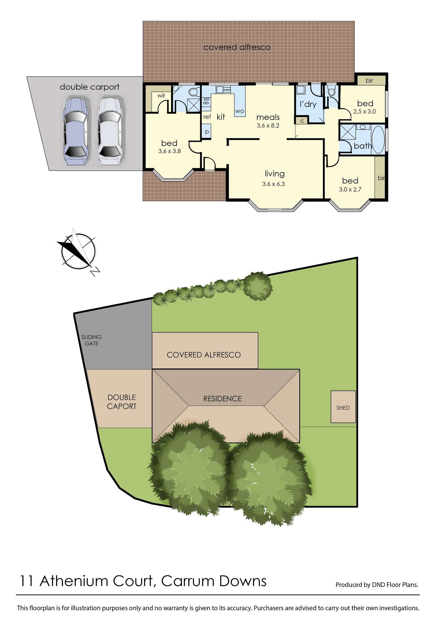 Floorplan of Homely house listing, 11 Athenium Court, Carrum Downs VIC 3201