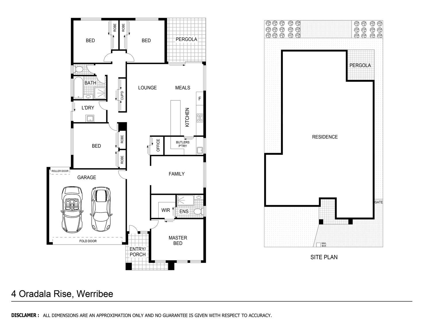 Floorplan of Homely house listing, 4 Oradala Rise, Werribee VIC 3030