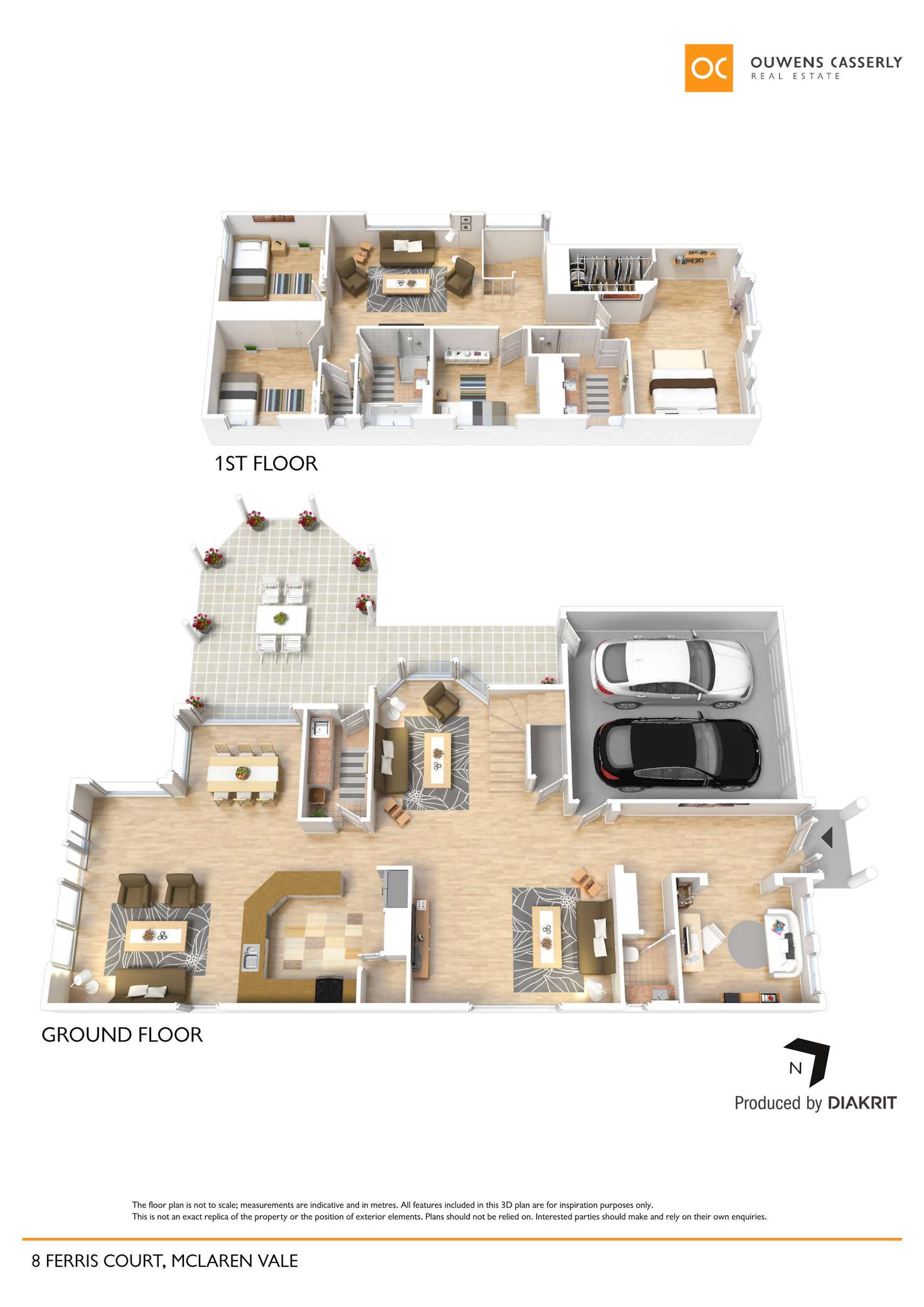 Floorplan of Homely house listing, 8 Ferris Court, Mclaren Vale SA 5171