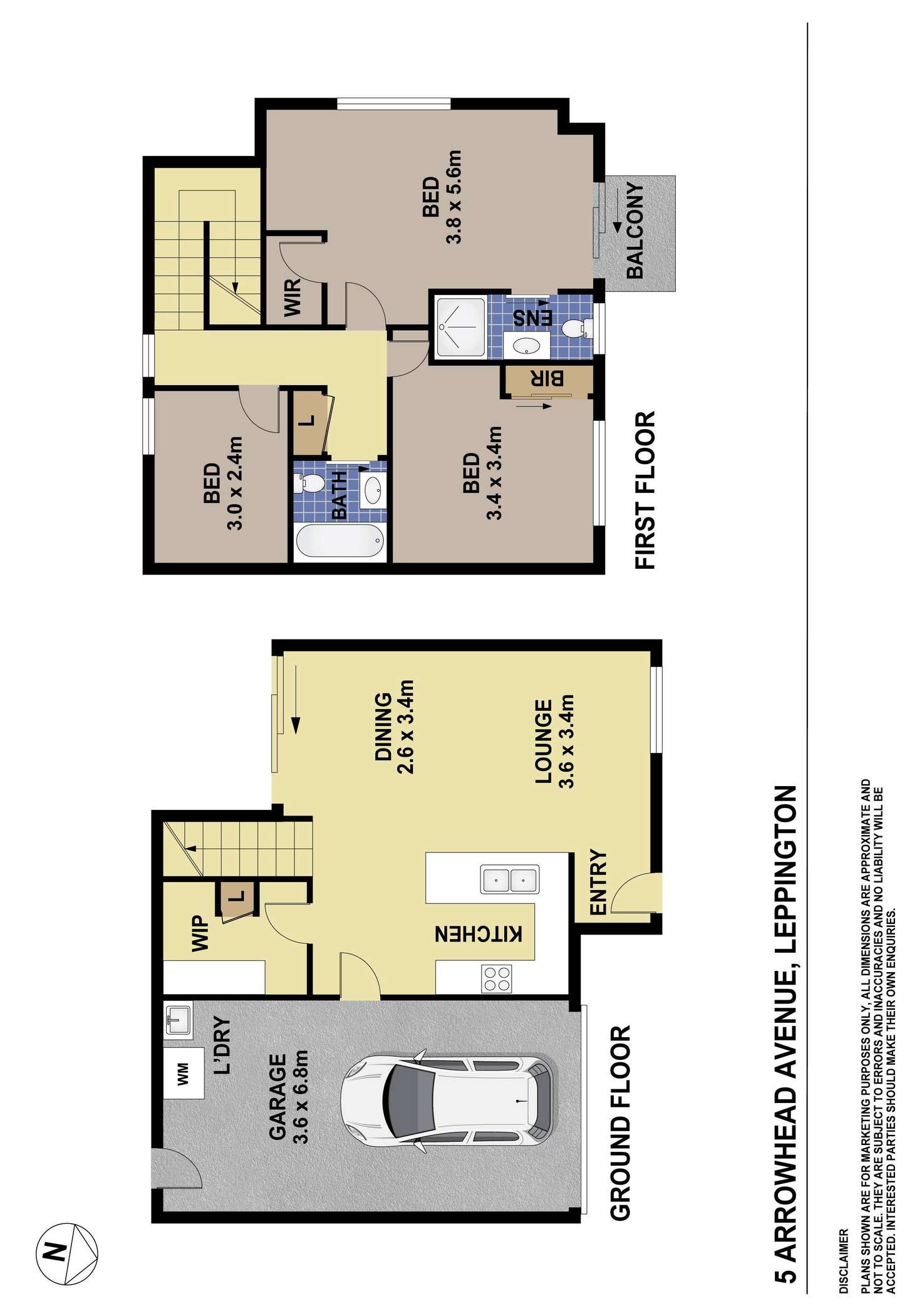 Floorplan of Homely house listing, 5A Arrowhead Avenue, Leppington NSW 2179
