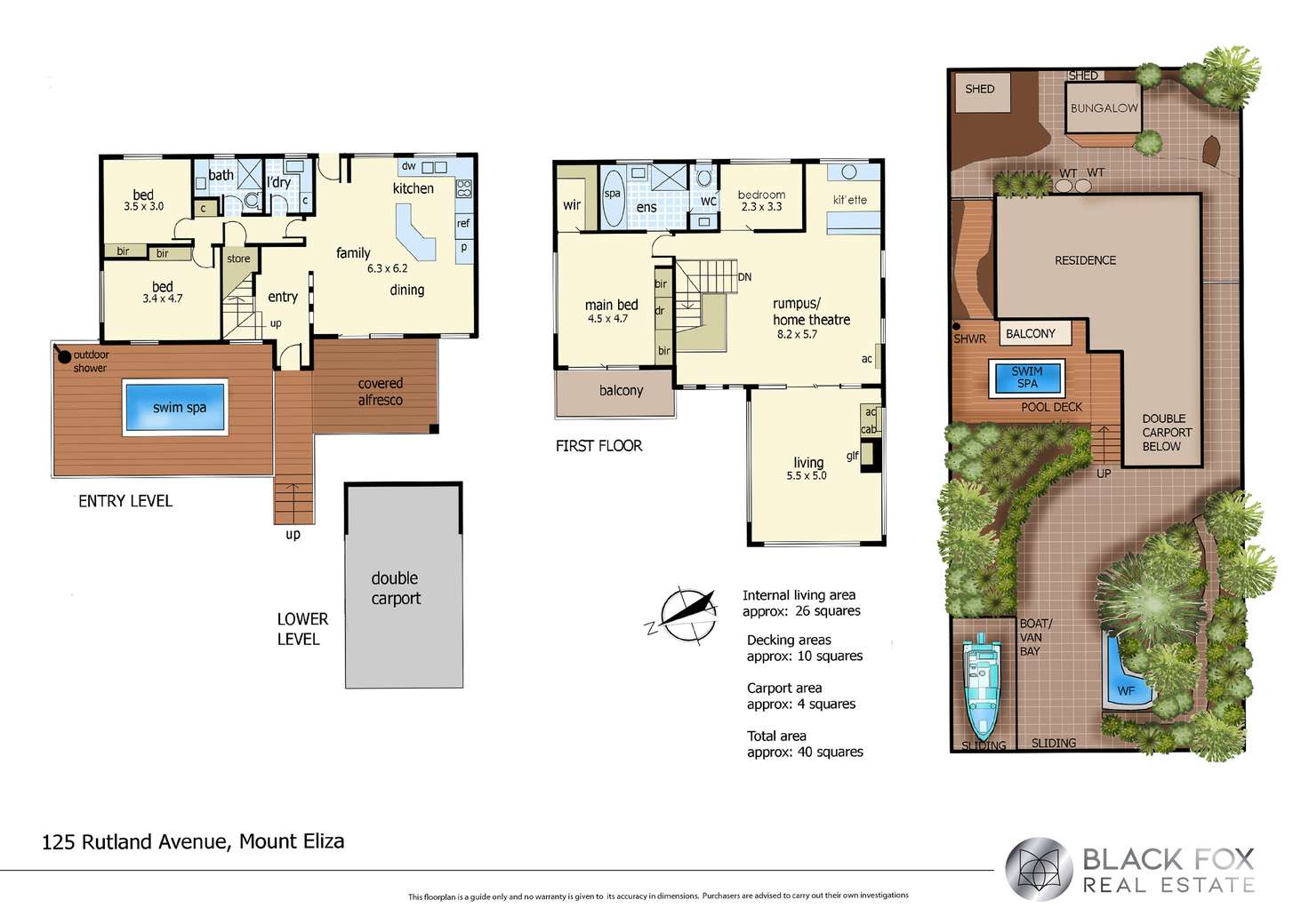 Floorplan of Homely house listing, 125 Rutland Avenue, Mount Eliza VIC 3930