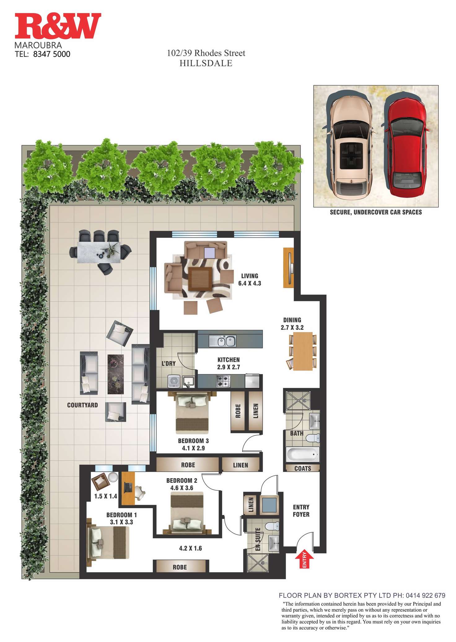 Floorplan of Homely apartment listing, 102/39 Rhodes Street, Hillsdale NSW 2036