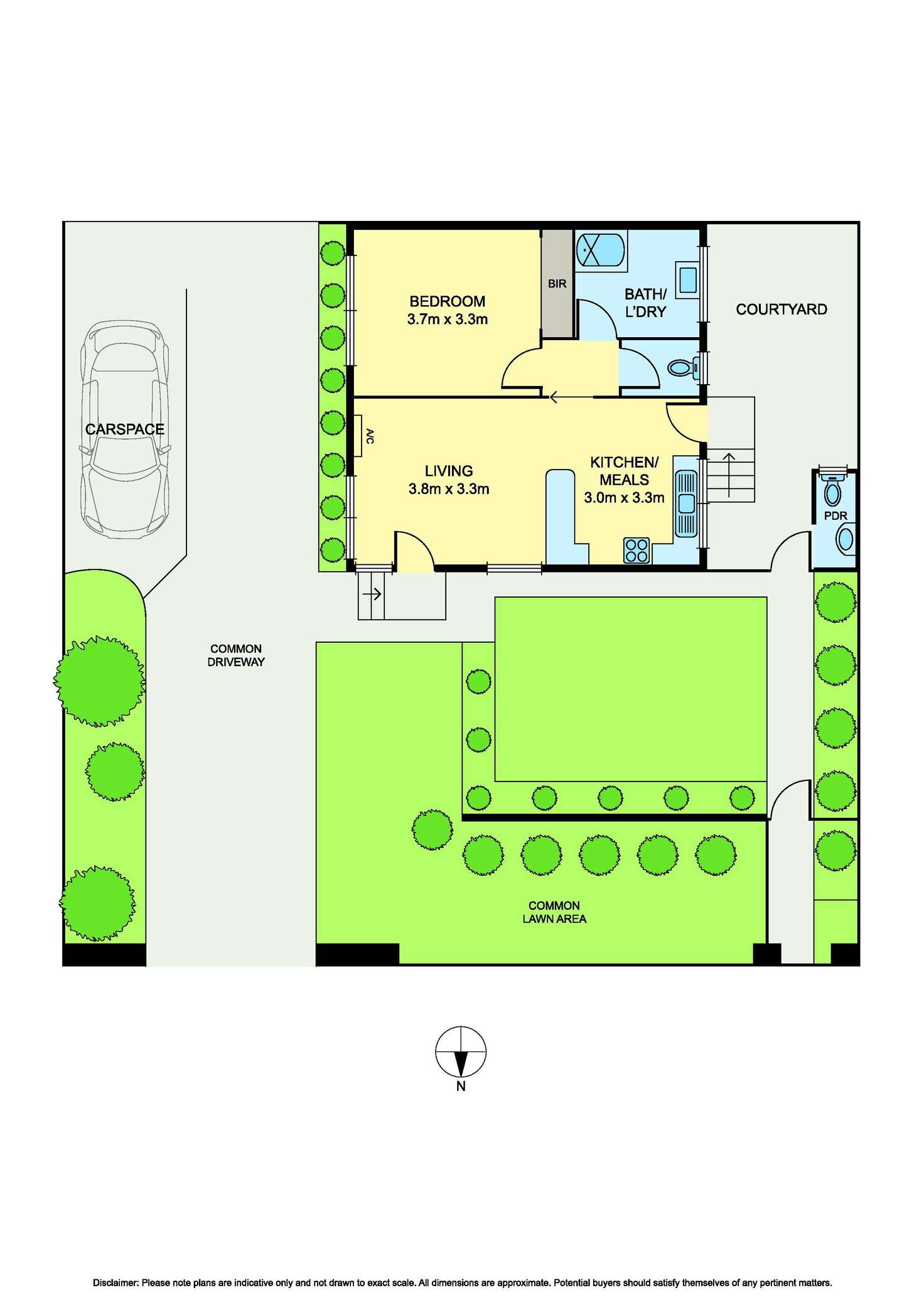 Floorplan of Homely unit listing, 1/67 Barton Street, Reservoir VIC 3073