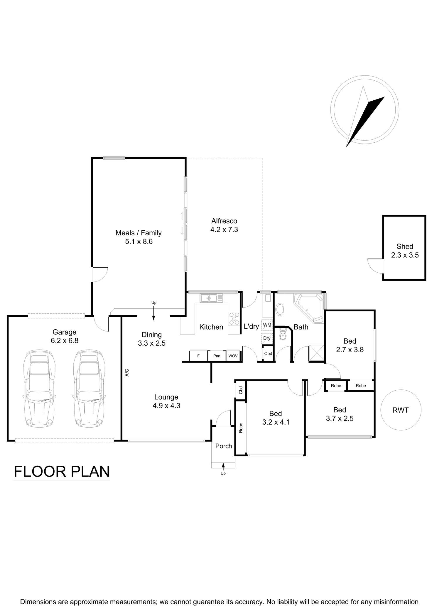 Floorplan of Homely house listing, 8 Bent Court, Wantirna South VIC 3152