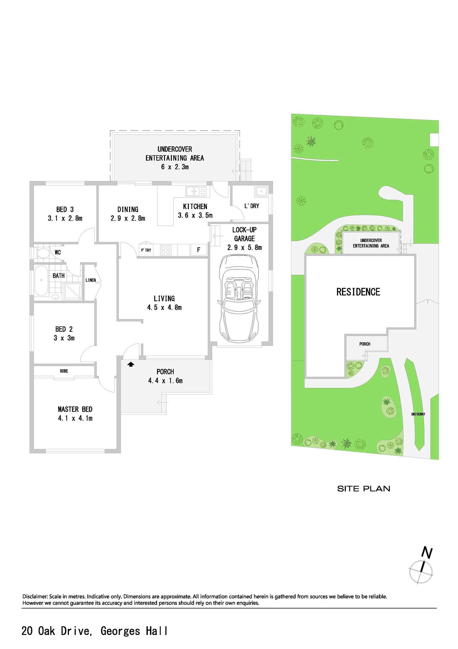 Floorplan of Homely house listing, 20 Oak Drive, Georges Hall NSW 2198