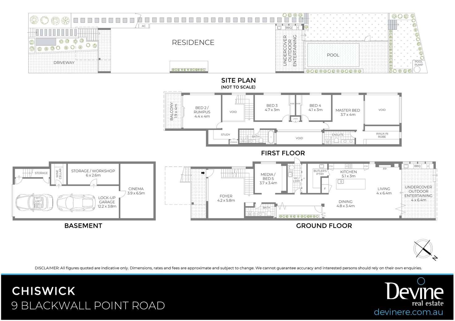 Floorplan of Homely house listing, 9 Blackwall Point Road, Chiswick NSW 2046