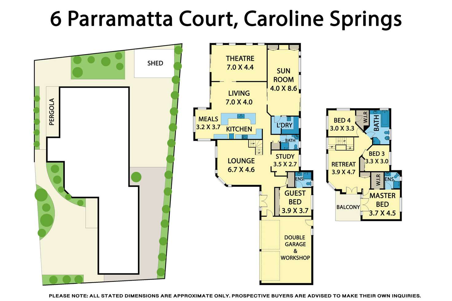 Floorplan of Homely house listing, 6 Parramatta Court, Caroline Springs VIC 3023