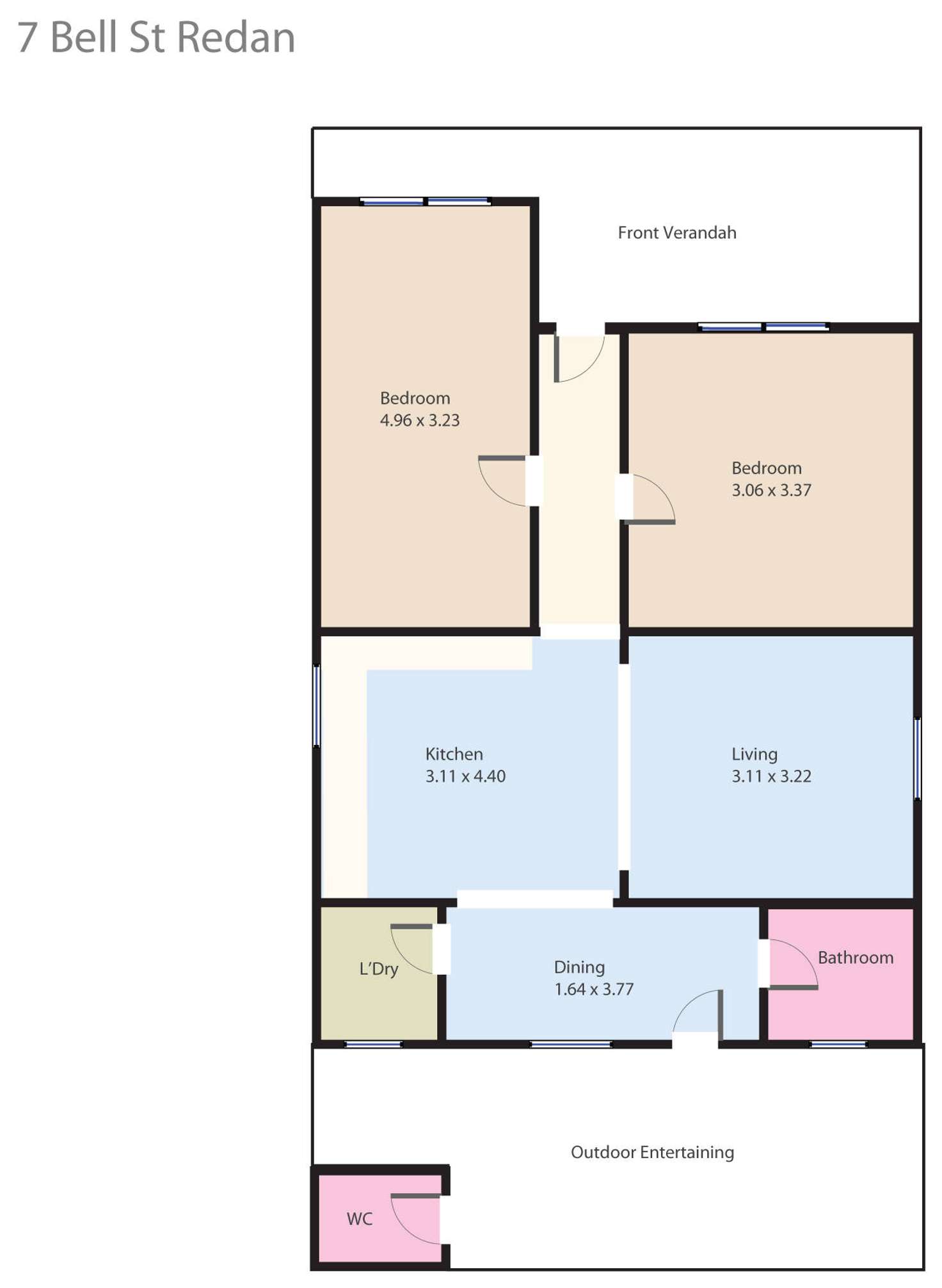 Floorplan of Homely house listing, 7 Bell Street, Redan VIC 3350