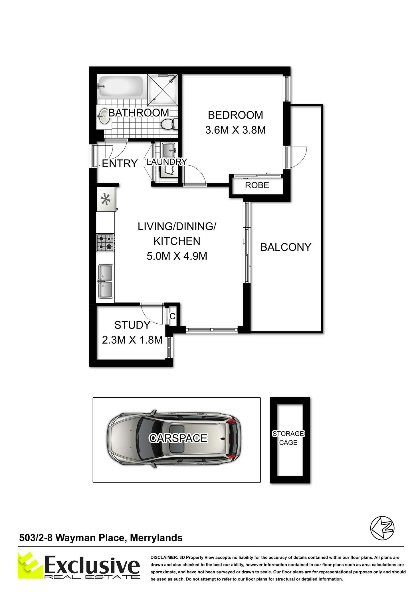 Floorplan of Homely apartment listing, 503/2-8 Wayman Place, Merrylands NSW 2160