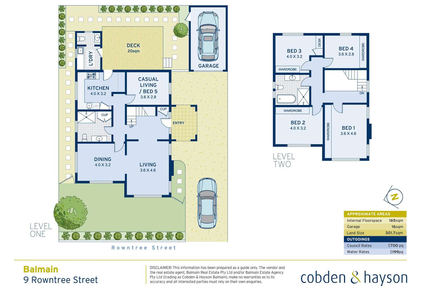 Floorplan of Homely house listing, 9 Rowntree Street, Balmain NSW 2041