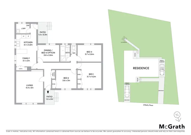 Floorplan of Homely house listing, 4 O'Reilly Place, Macgregor ACT 2615