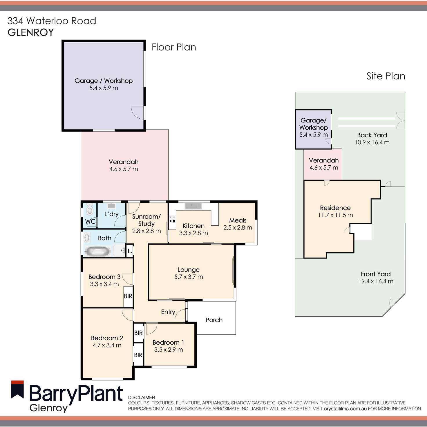 Floorplan of Homely house listing, 334 Waterloo Road, Glenroy VIC 3046