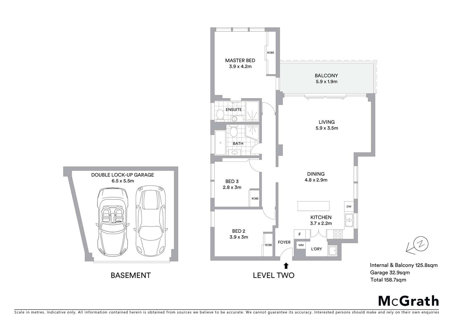 Floorplan of Homely unit listing, 4/95A Ridge Street, North Sydney NSW 2060