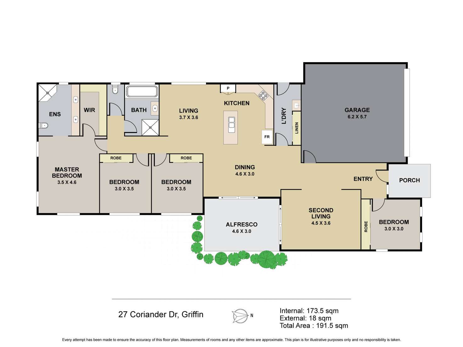 Floorplan of Homely house listing, 27 Coriander Drive, Griffin QLD 4503