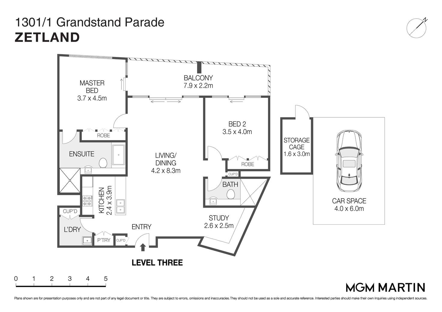 Floorplan of Homely apartment listing, 1301/1 Grandstand Parade, Zetland NSW 2017