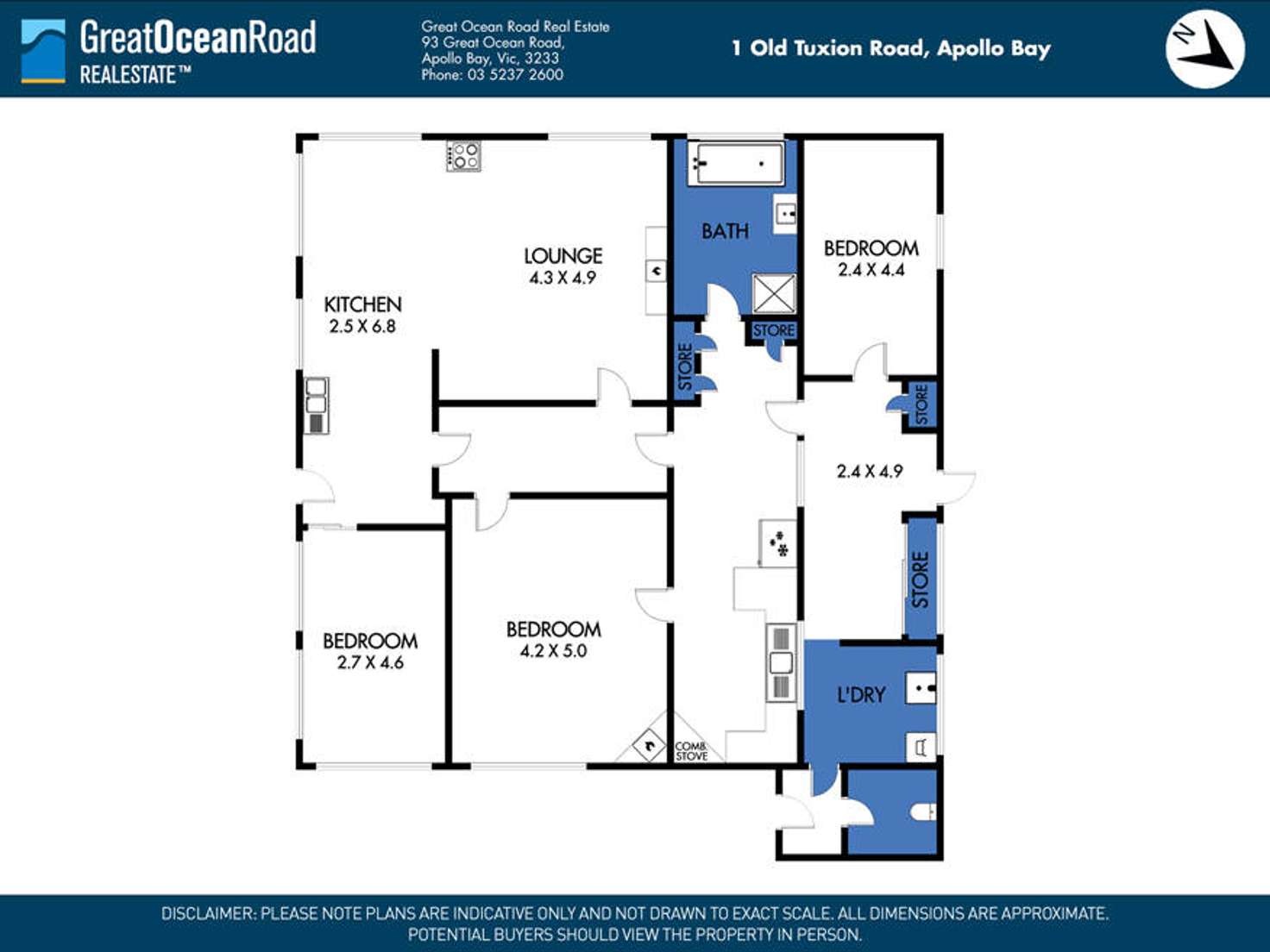 Floorplan of Homely house listing, 1 Old Tuxion Road, Apollo Bay VIC 3233