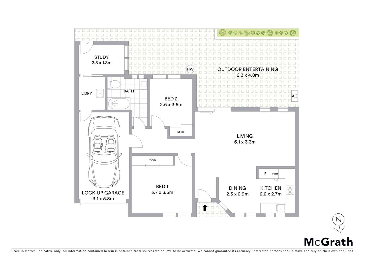 Floorplan of Homely villa listing, 2/105 West Botany Street, Arncliffe NSW 2205