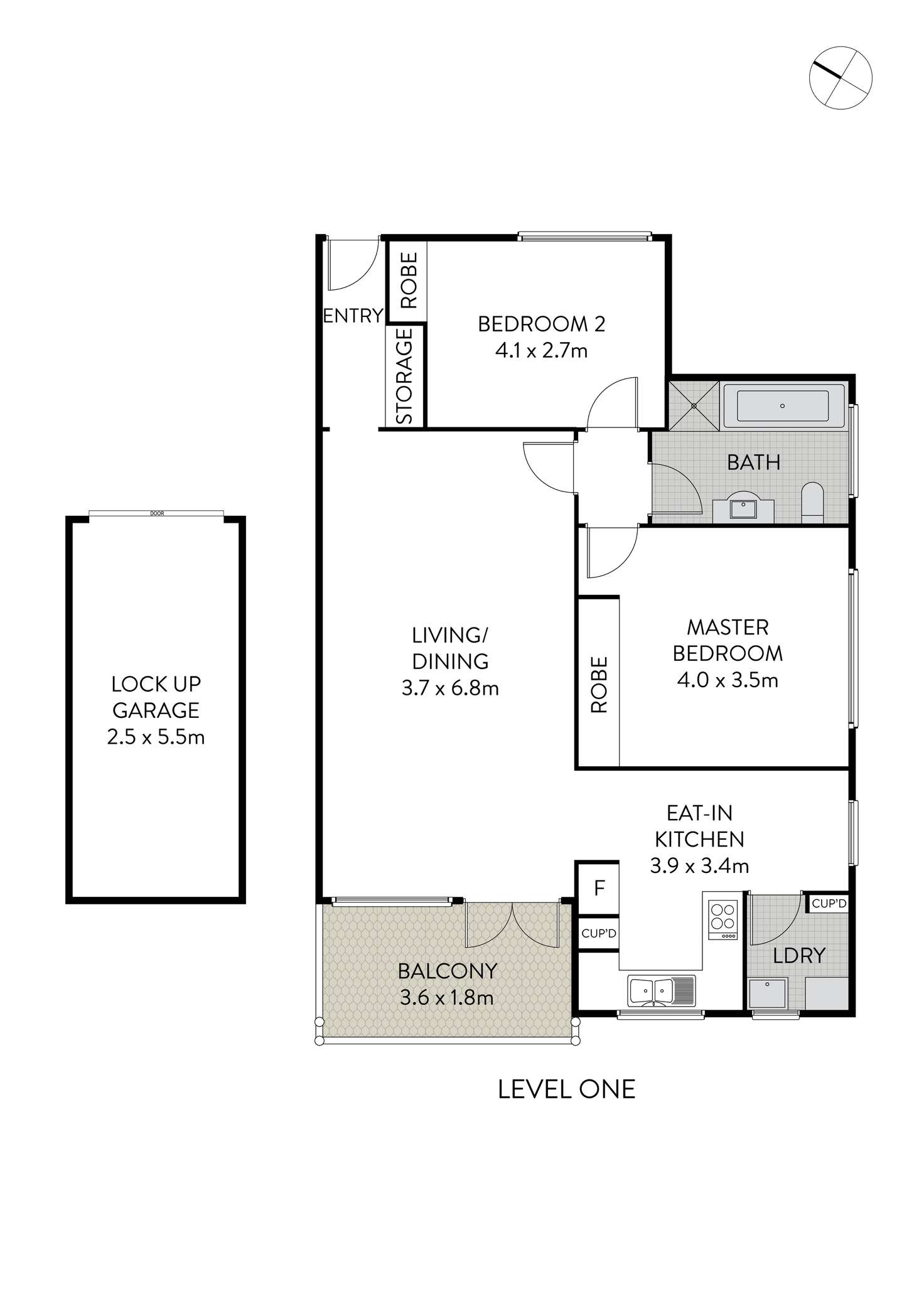 Floorplan of Homely apartment listing, 4/58 Bland Street, Ashfield NSW 2131