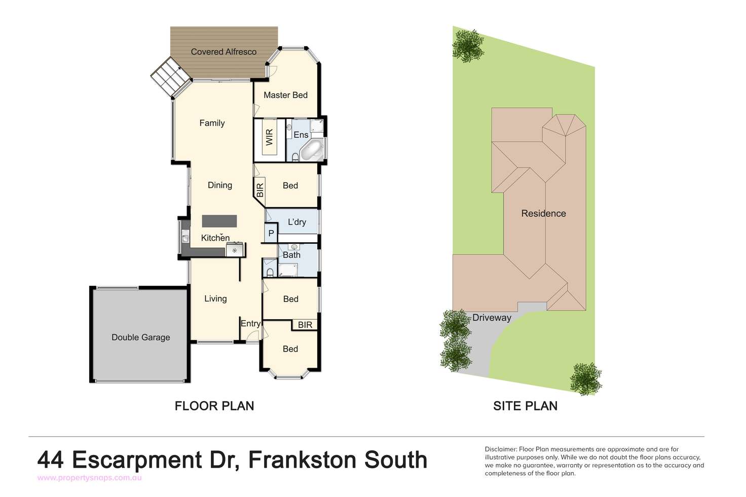 Floorplan of Homely house listing, 44 Escarpment Drive, Frankston South VIC 3199