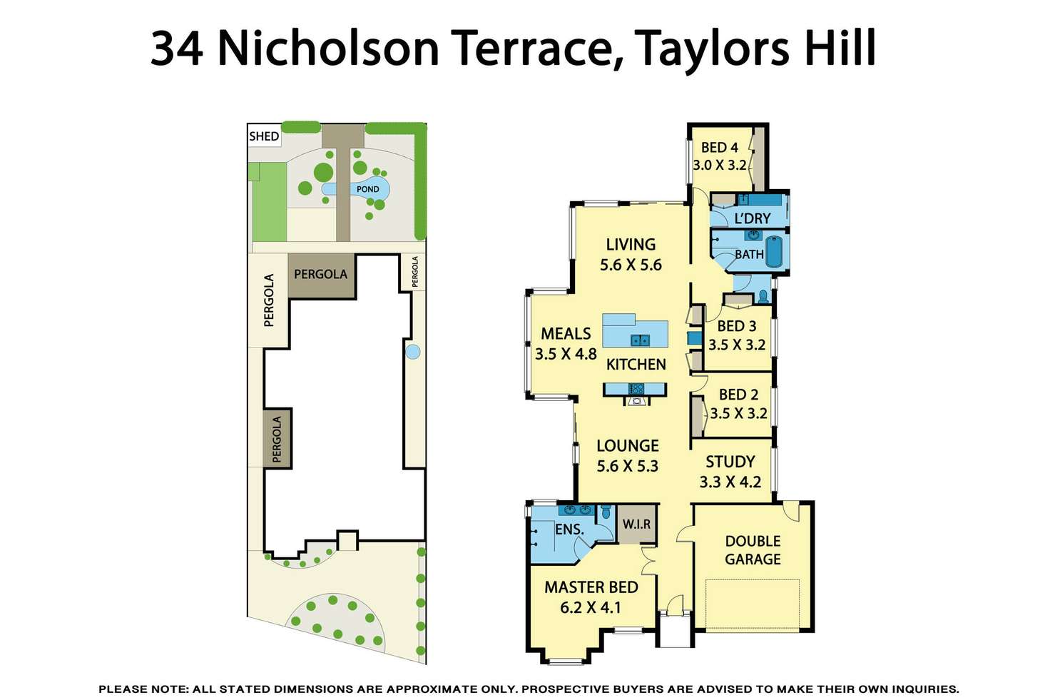 Floorplan of Homely house listing, 34 Nicholson Terrace, Taylors Hill VIC 3037