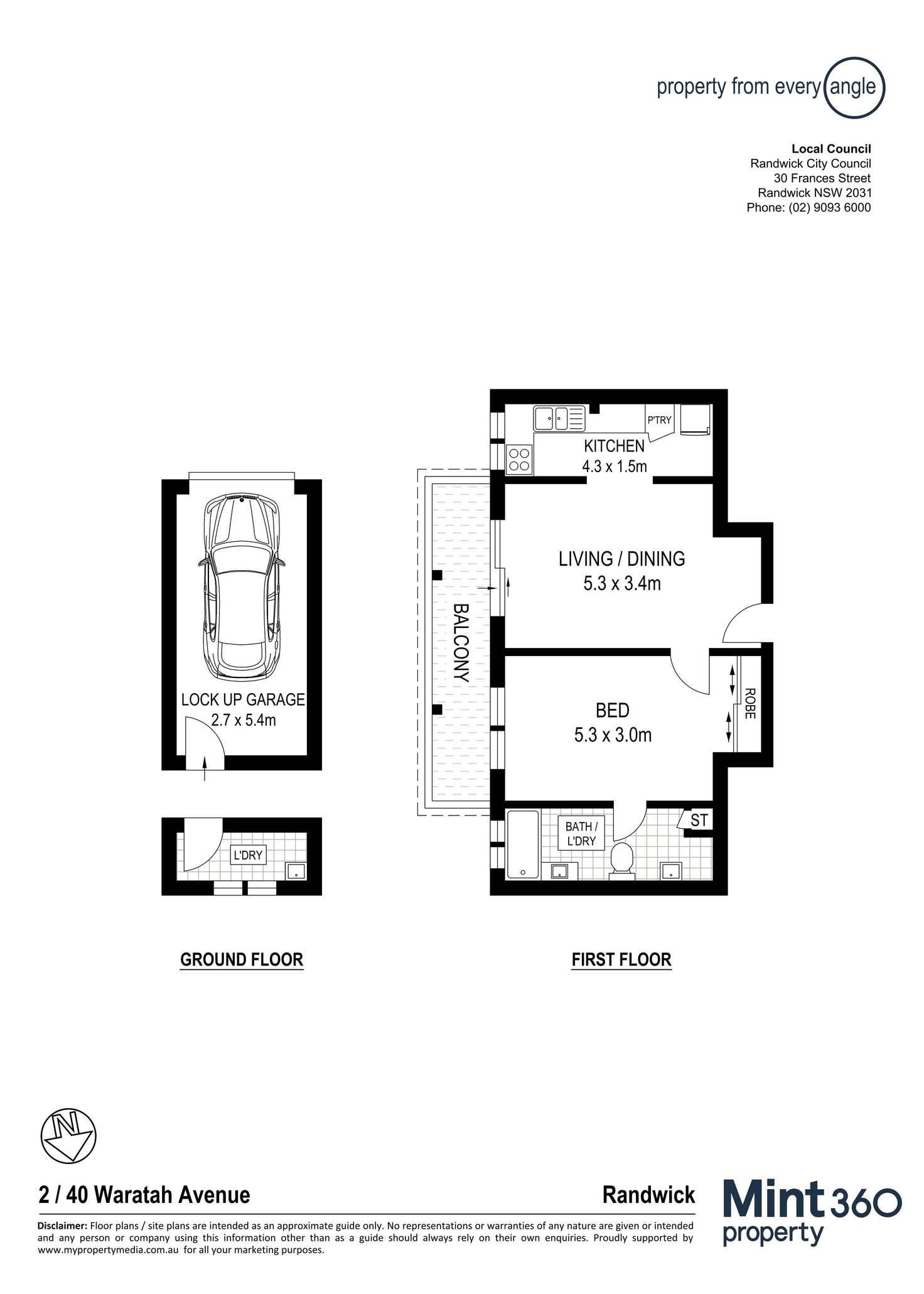 Floorplan of Homely blockOfUnits listing, 1-9/40 Waratah Avenue, Randwick NSW 2031