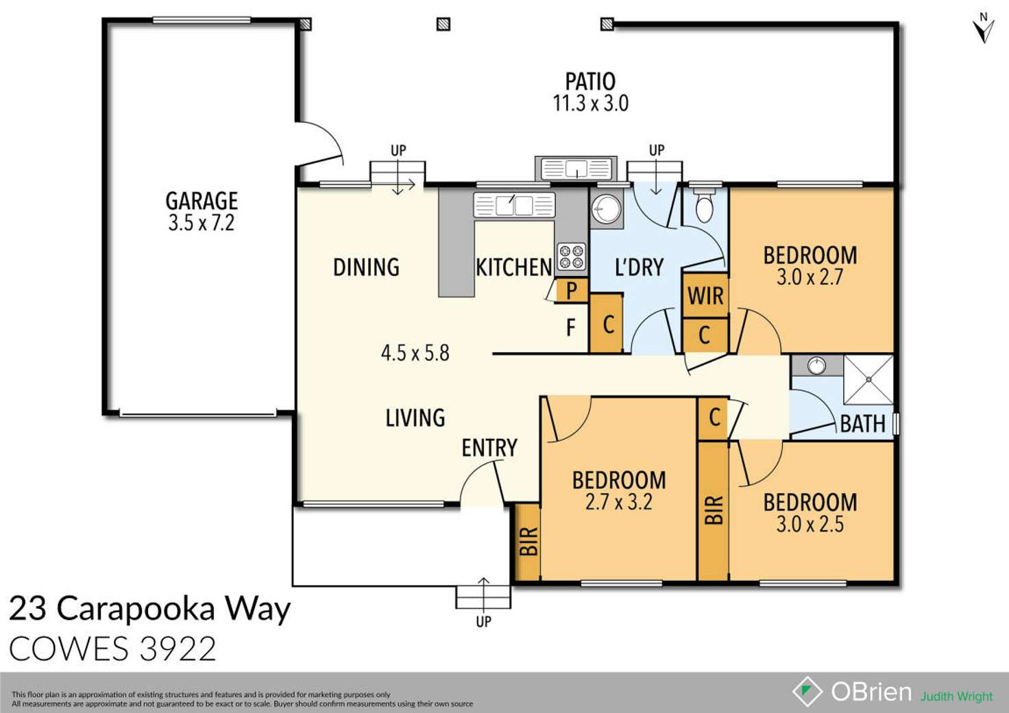 Floorplan of Homely house listing, 23 Carapooka Way, Cowes VIC 3922