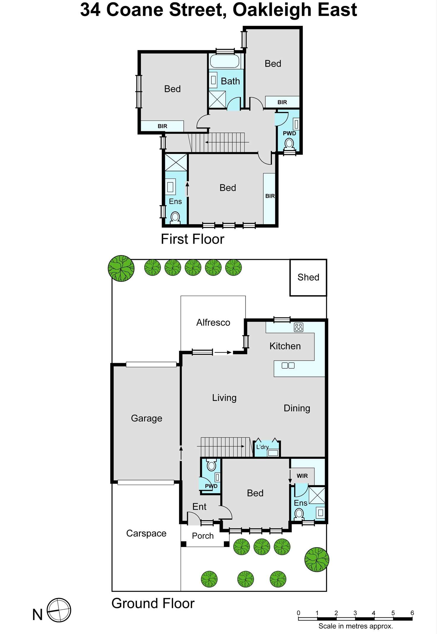 Floorplan of Homely townhouse listing, 34 Coane Street, Oakleigh East VIC 3166