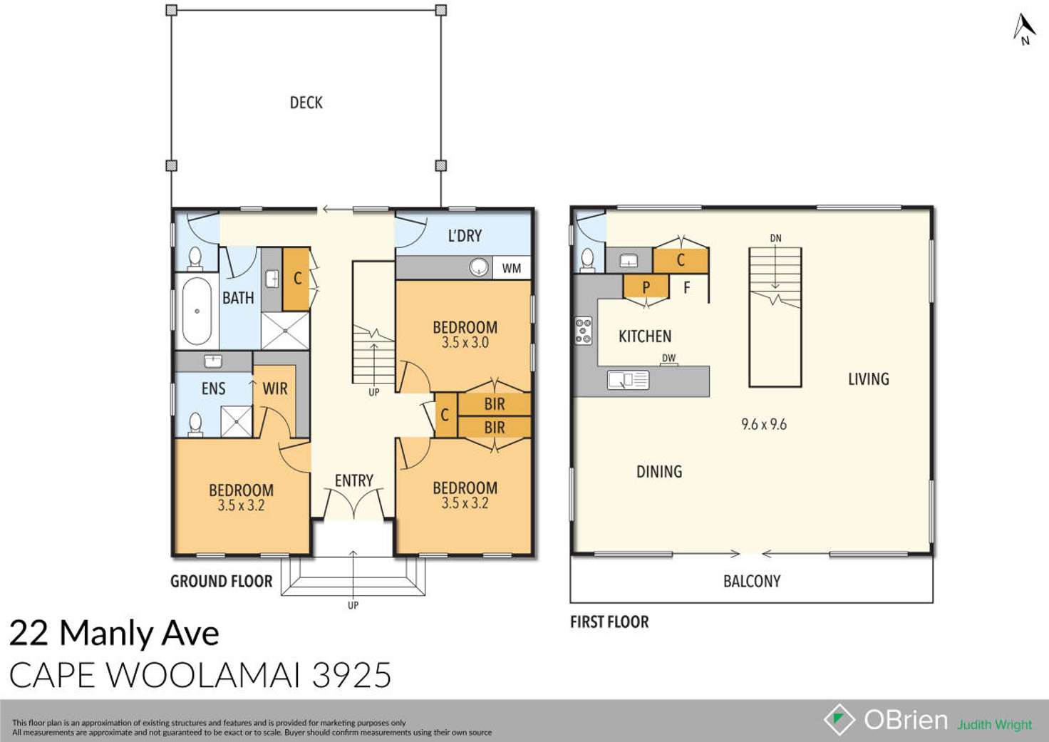 Floorplan of Homely house listing, 22 Manly Avenue, Cape Woolamai VIC 3925