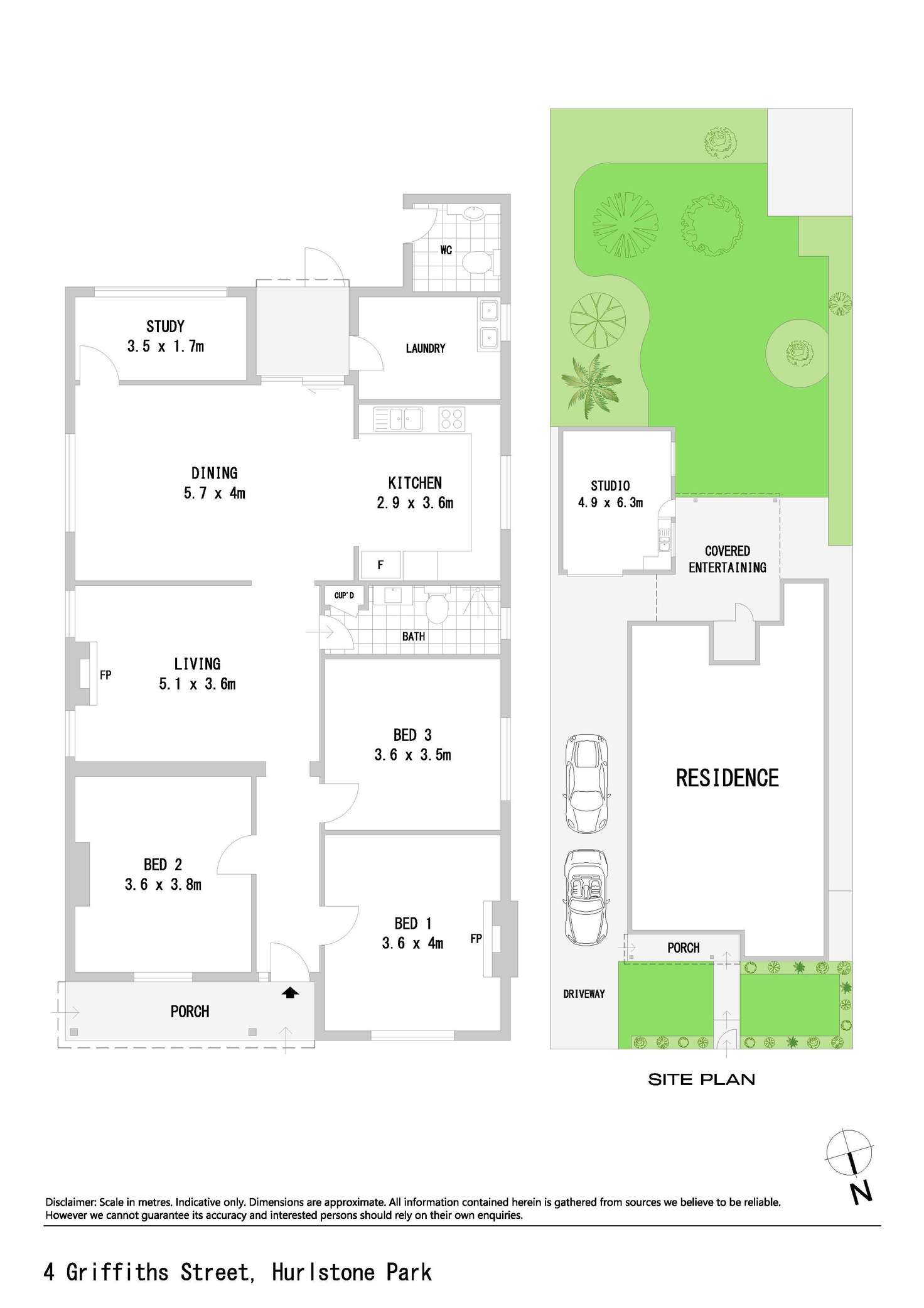 Floorplan of Homely house listing, 4 Griffiths Street, Hurlstone Park NSW 2193