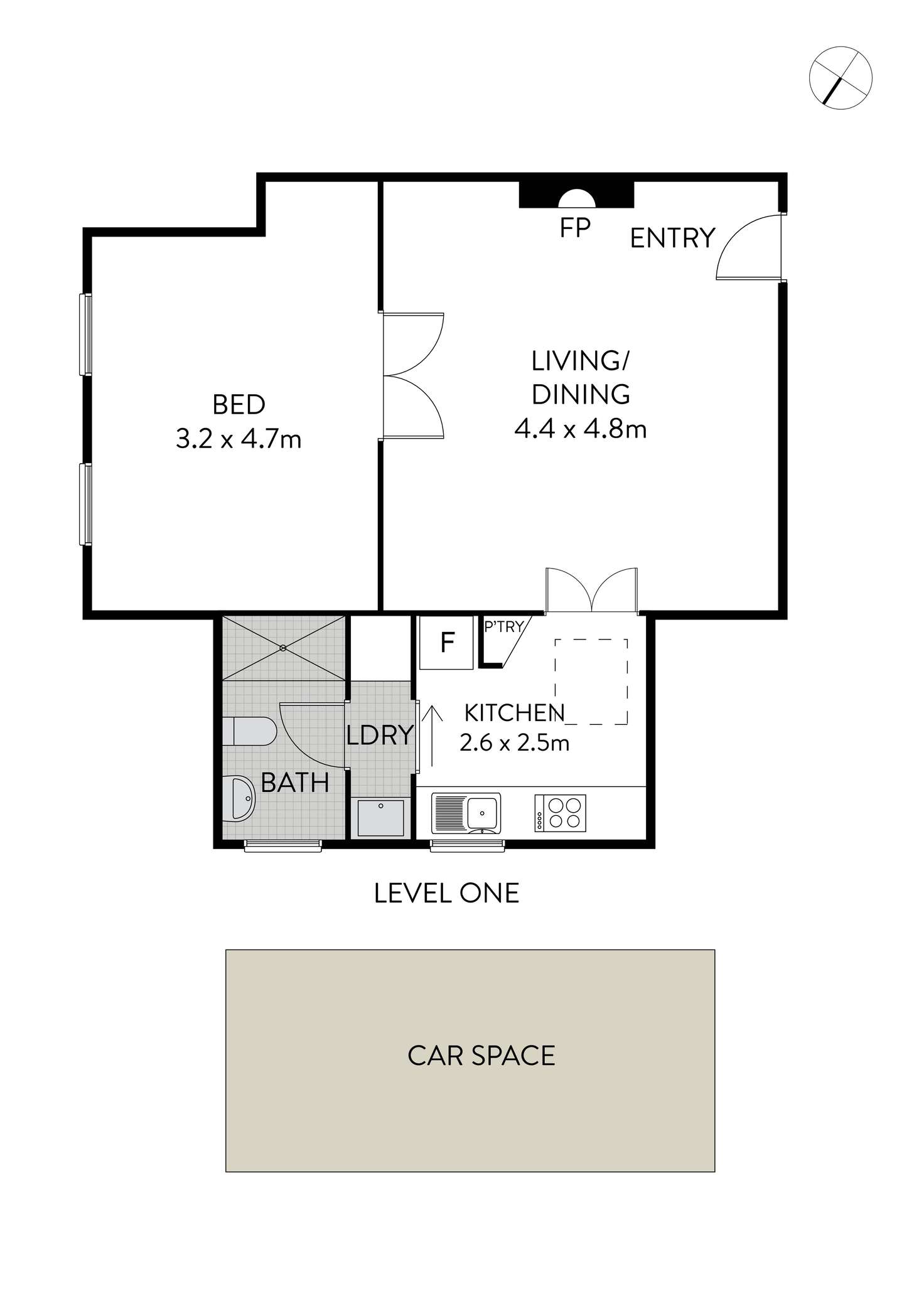 Floorplan of Homely apartment listing, 8/55 The Boulevarde, Lewisham NSW 2049