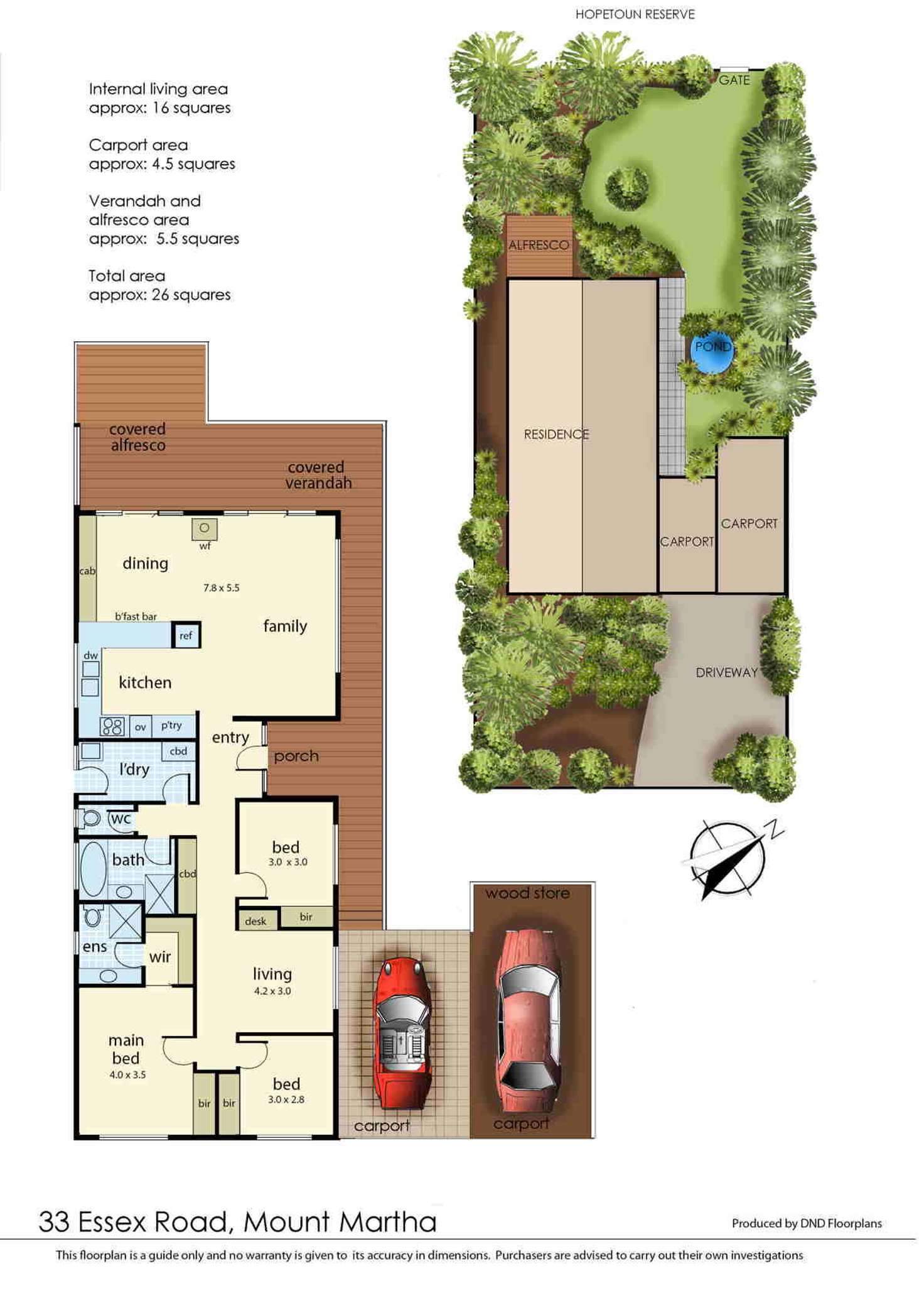 Floorplan of Homely house listing, 33 Essex Road, Mount Martha VIC 3934