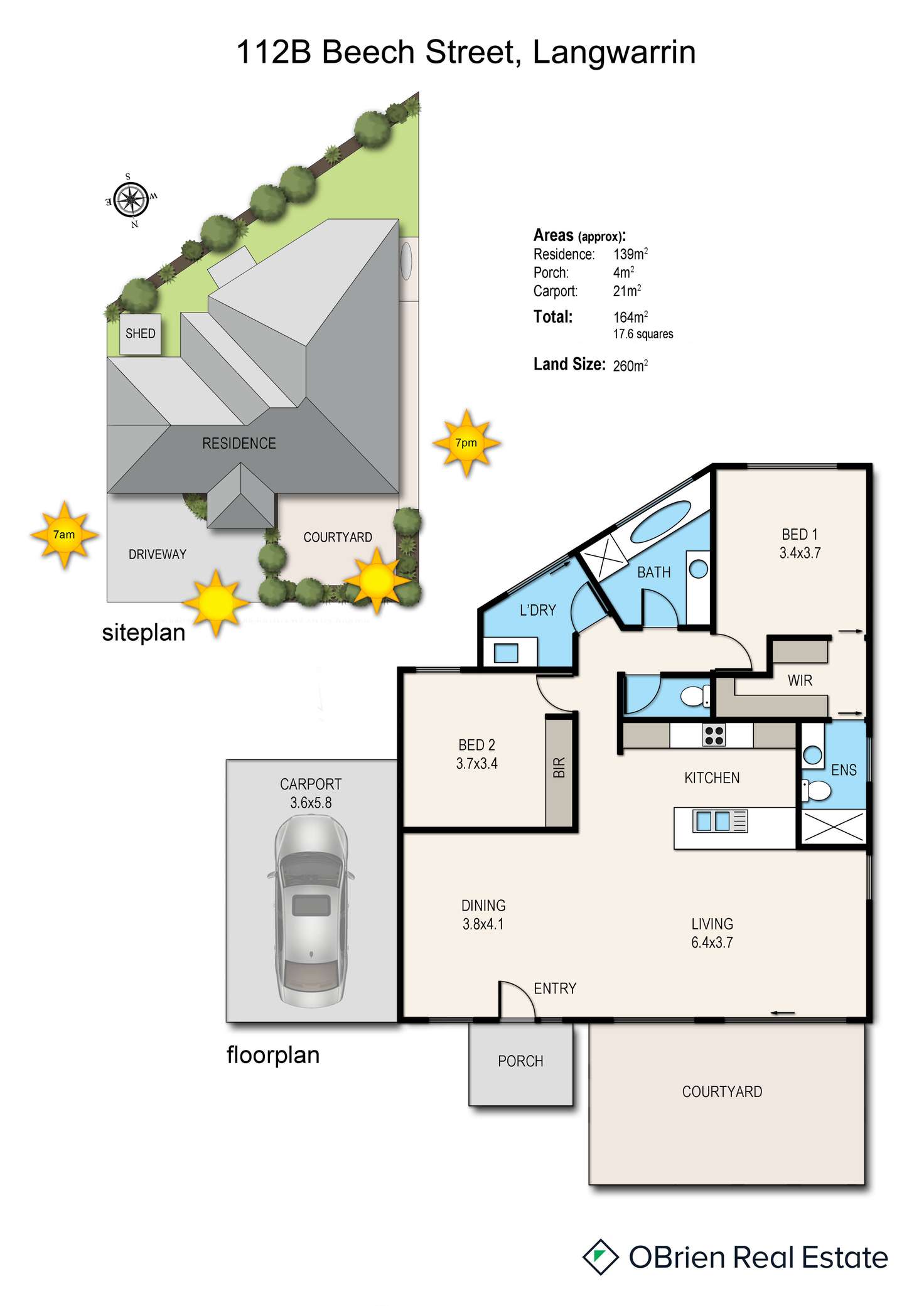 Floorplan of Homely unit listing, 112B Beech Street, Langwarrin VIC 3910