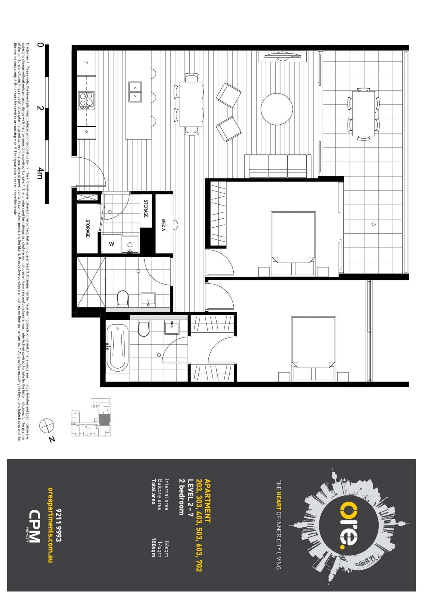 Floorplan of Homely apartment listing, 5.03/18-22 Amelia Street, Waterloo NSW 2017