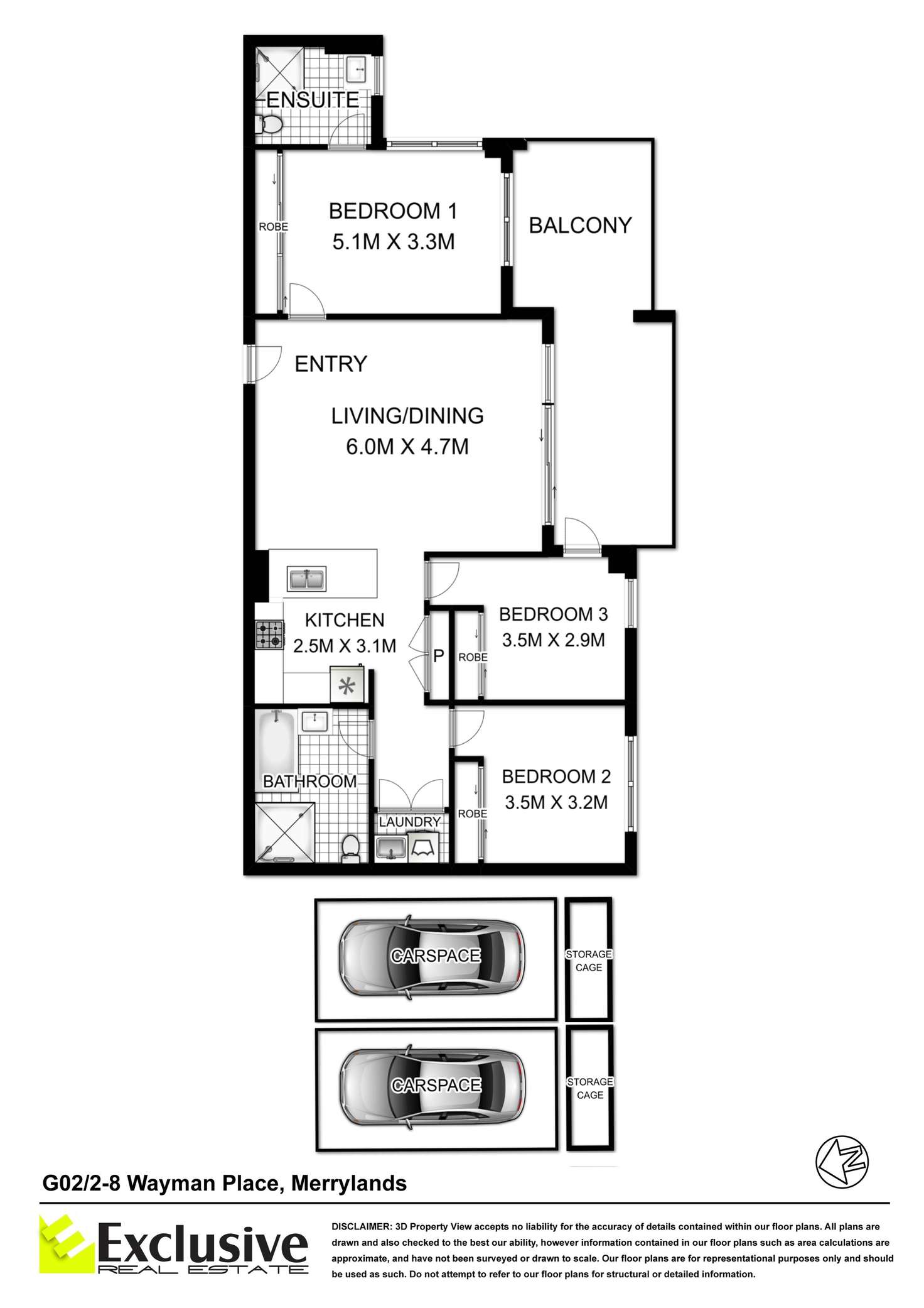 Floorplan of Homely apartment listing, G02/2-8 Wayman Place, Merrylands NSW 2160