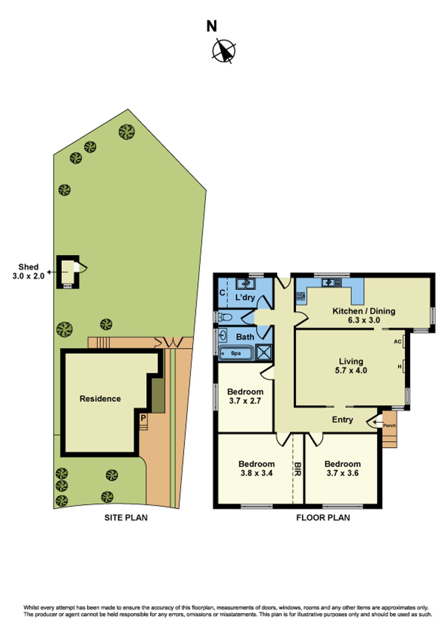 Floorplan of Homely house listing, 6 Nurla Court, Sunshine West VIC 3020