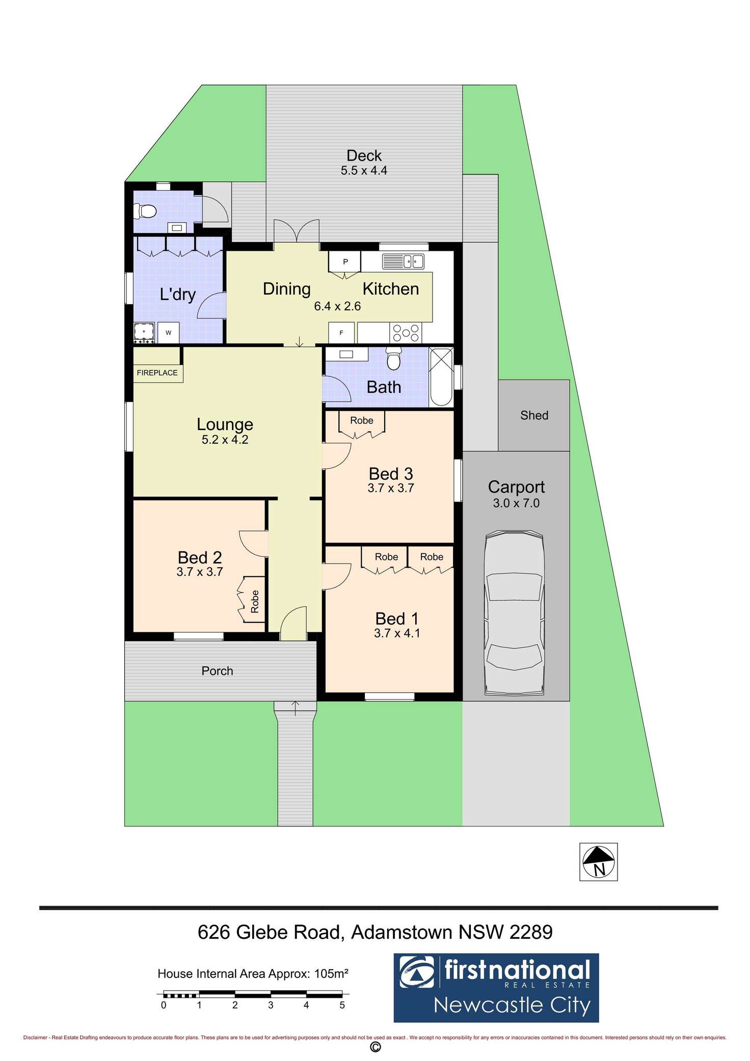 Floorplan of Homely house listing, 626 Glebe Road, Adamstown NSW 2289