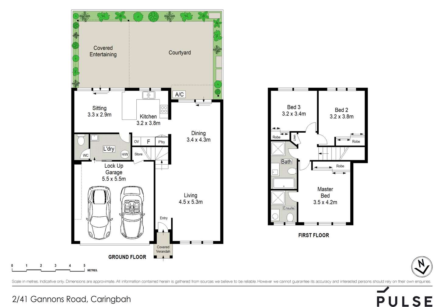 Floorplan of Homely townhouse listing, 2/41 Gannons Road, Caringbah NSW 2229